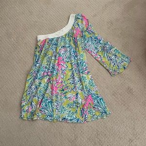 Lilly Pulitzer One Shoulder dress/coverup